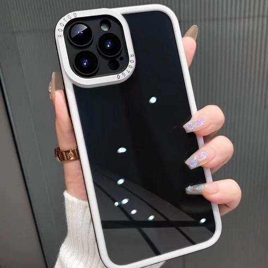 Ốp Điện Thoại Acrylic Cứng Trong Suốt Kèm Miếng Dán Bảo Vệ Ống Kính Cho iPhone 13 pro max 12 pro max 11 11 pro max