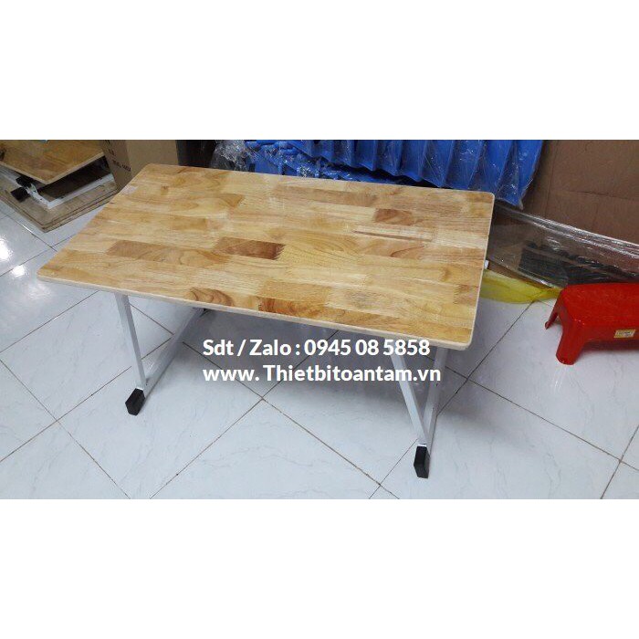 Bàn Gỗ Cao Su cho bé chân gấp được