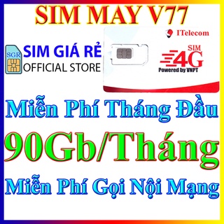 Mua Sim 4G Vina gói 3Gb/ngày (90gb/tháng) hãng Itelecom + Gọi nội mạng Vinaphone miễn phí - Giống như sim 4G Vinaphone VD89P