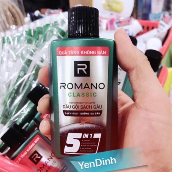 [ Mẫu 60g] Dầu Gội Romano 5 in 1 chai 60g Hàng quà tặng mẫu thử của Romano 🚗🚗Thích hợp cho mang đi chơi, đi du lịch.