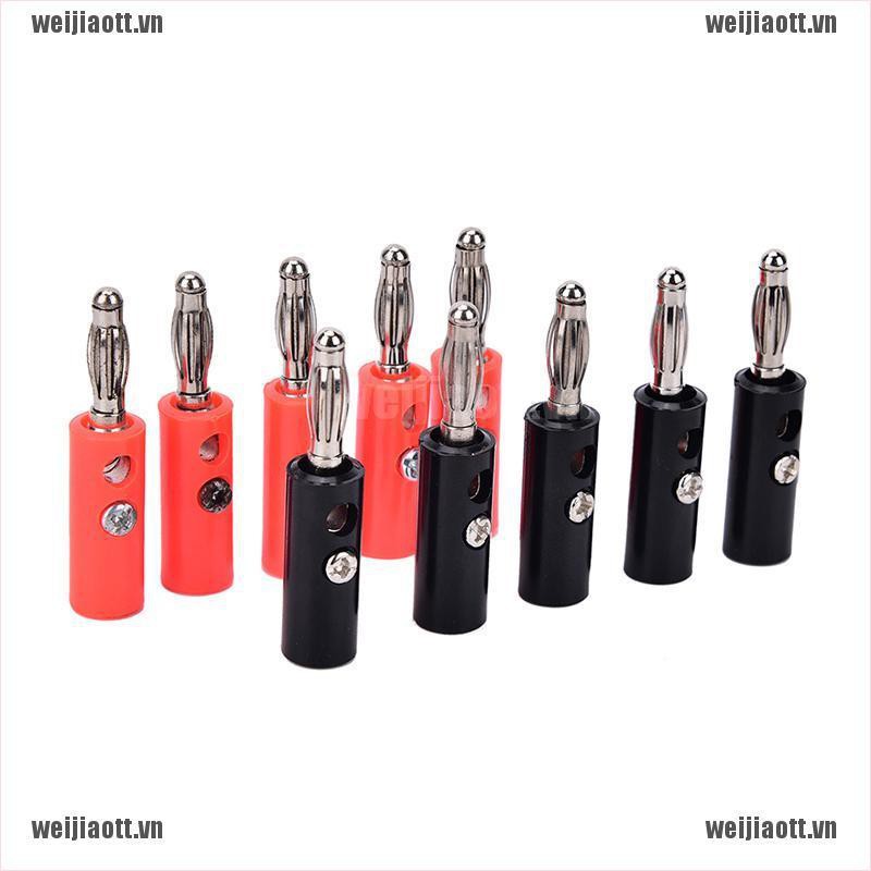 Bộ 10 Giắc Cắm Bắp Chuối 4mm Cao Cấp