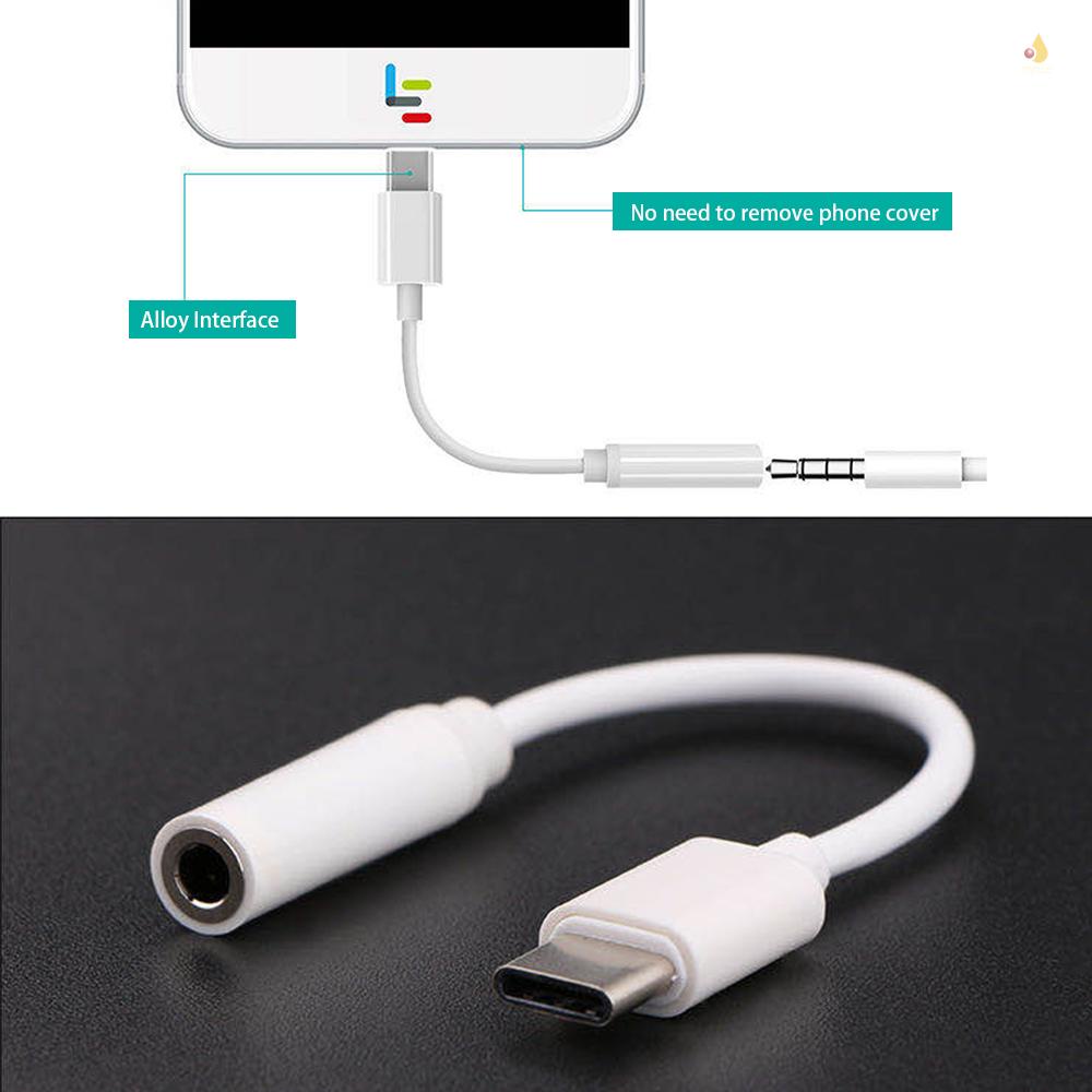 Đầu Chuyển Đổi Type C Sang Cổng Âm Thanh 3.5mm Thay Thế Chuyên Dụng Cho Huawei/SAMSUNG/XIAOMI