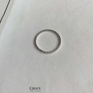 [Bạc] Nhẫn bạc Grace - Swirling