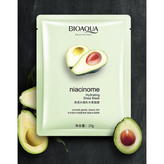 Mặt nạ bơ bioaqua dưỡng ẩm, mềm da, kiềm dầu, tráng sáng đều da
