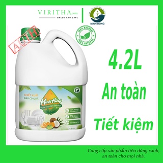 Nước rửa chén sinh học Minh Hồng chai 4.2L tiết kiệm