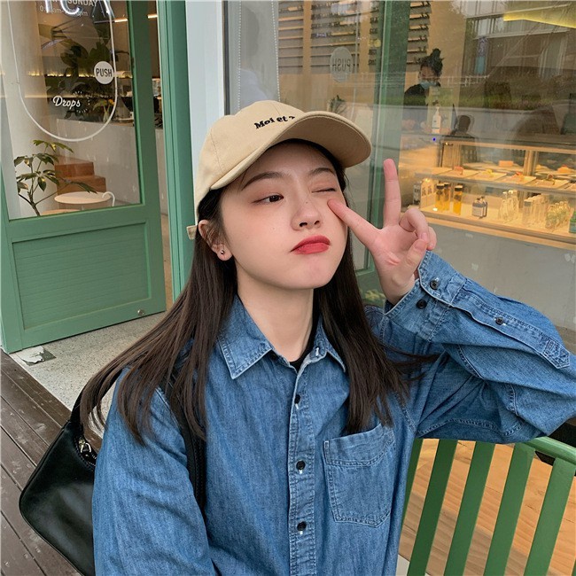 Mũ lưỡi trai ulzzang cao cấp thêu chữ Moi Et Toi