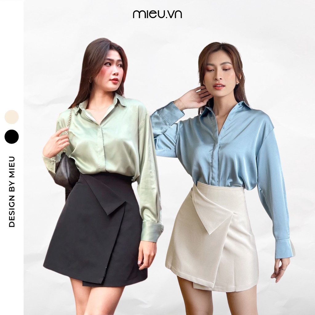 Chân váy form A vạt đắp MIEU - HF05