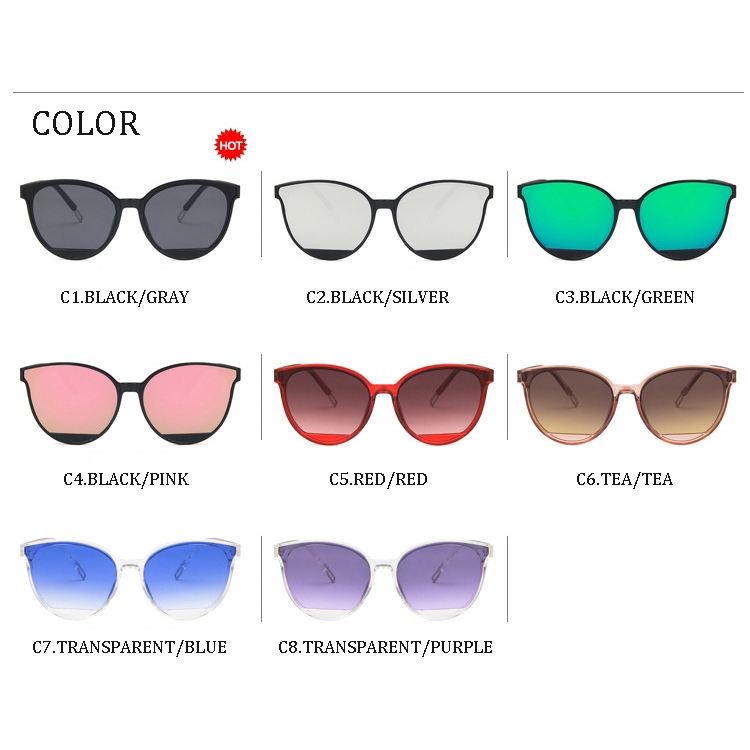 Kính Mát Mắt Mèo Oversize Chống Tia Uv400 Phong Cách Cổ Điển Dành Cho Nam Và Nữ