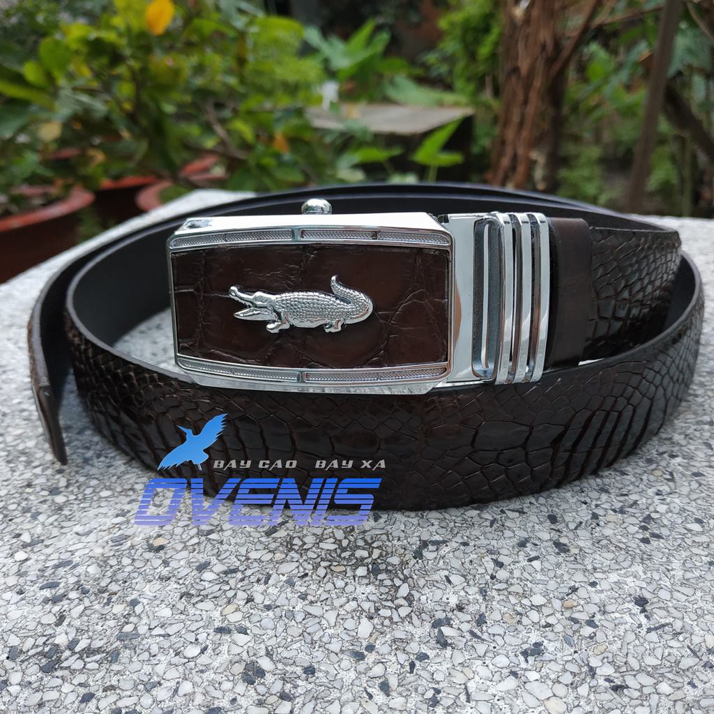 Dây Nịt Nam Da Hông Cá Sấu Rất Mềm Và Bền TS124