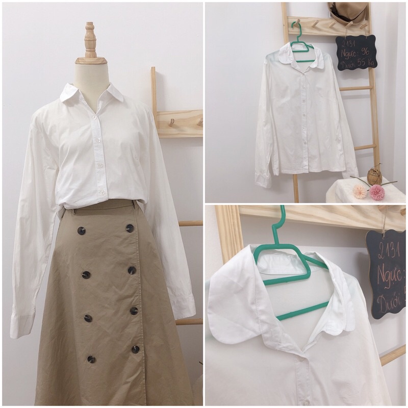 Áo xô trắng vin trắng dưới 60 kg