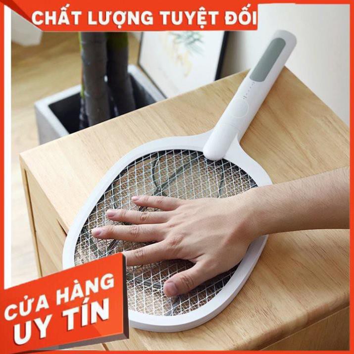 [Hàng loại 1] Vợt bắt muỗi thông minh 2in1, vợt muỗi điện tử tự động kèm đế giữ