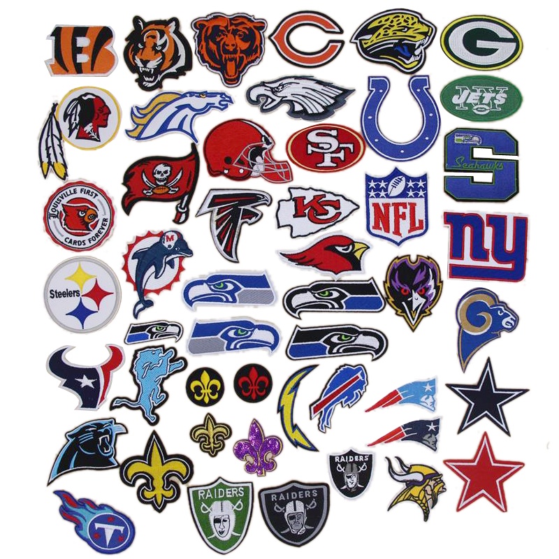 Miếng Dán Quần Áo Thể Thao Thêu logo Đội Bóng Chày nfl major league Rgby diy Có Thể Sắt Được Làm Bằng Tay Độc Đáo