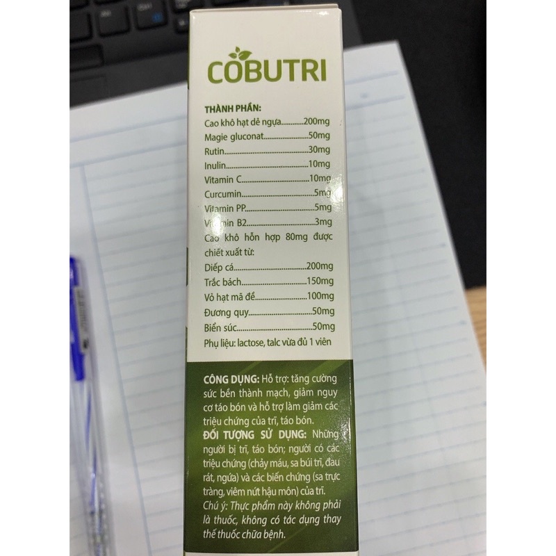 Cobuitri hỗ trợ người bị trĩ