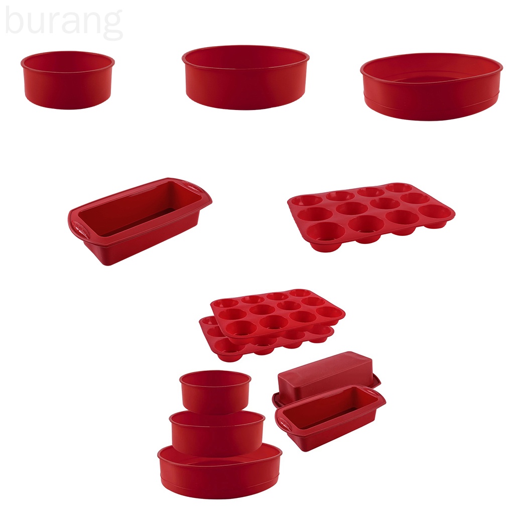 Khuôn silicone làm bánh hình tròn 6 inch cách nhiệt tiện dụng