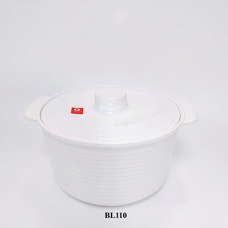 Bộ thố cơm melamine Thái Lan màu trắng