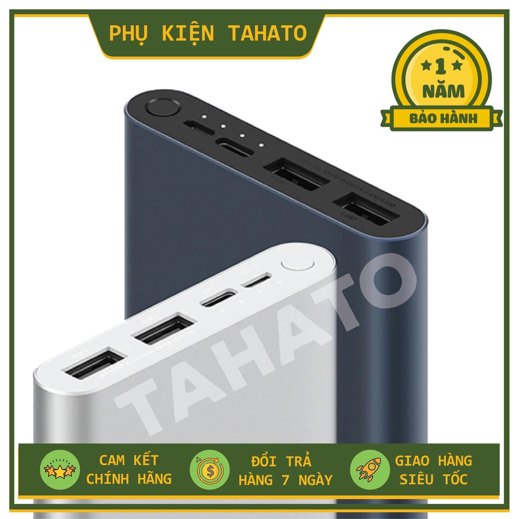 [CHÍNH HÃNG] SẠC PIN DỰ PHÒNG XIAOMI 10000MAH GEN 3 BẢO HÀNH 12 THÁNG.