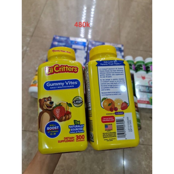 kẹo dẻo gấu Gummy vites 300 viên