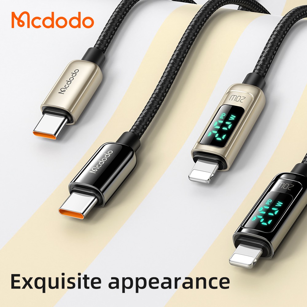 Mcdodo Cáp sạc nhanh PD 20w Type C To Lightning MCDODO  dài 1.2m dành cho iPhone 12 11 X 8