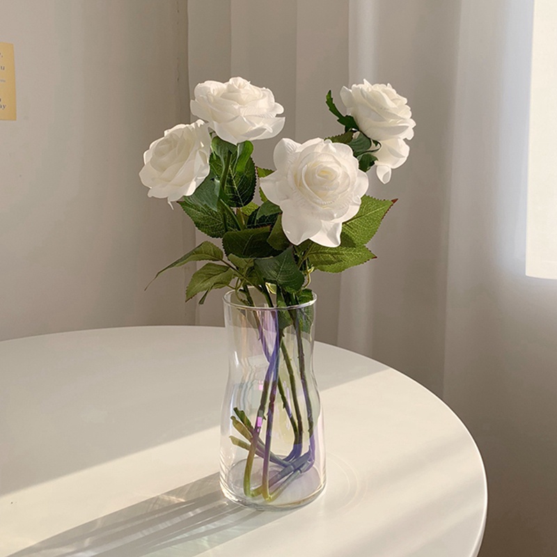 Bình Hoa Thủy Tinh Trong Suốt Để Bàn Trang Trí Phong Cách Bắc Âu