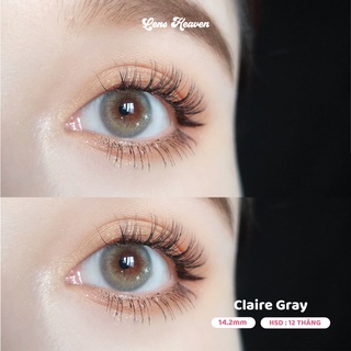 Kính áp tròng màu Xám tây - Claire Gray by Lens Heaven