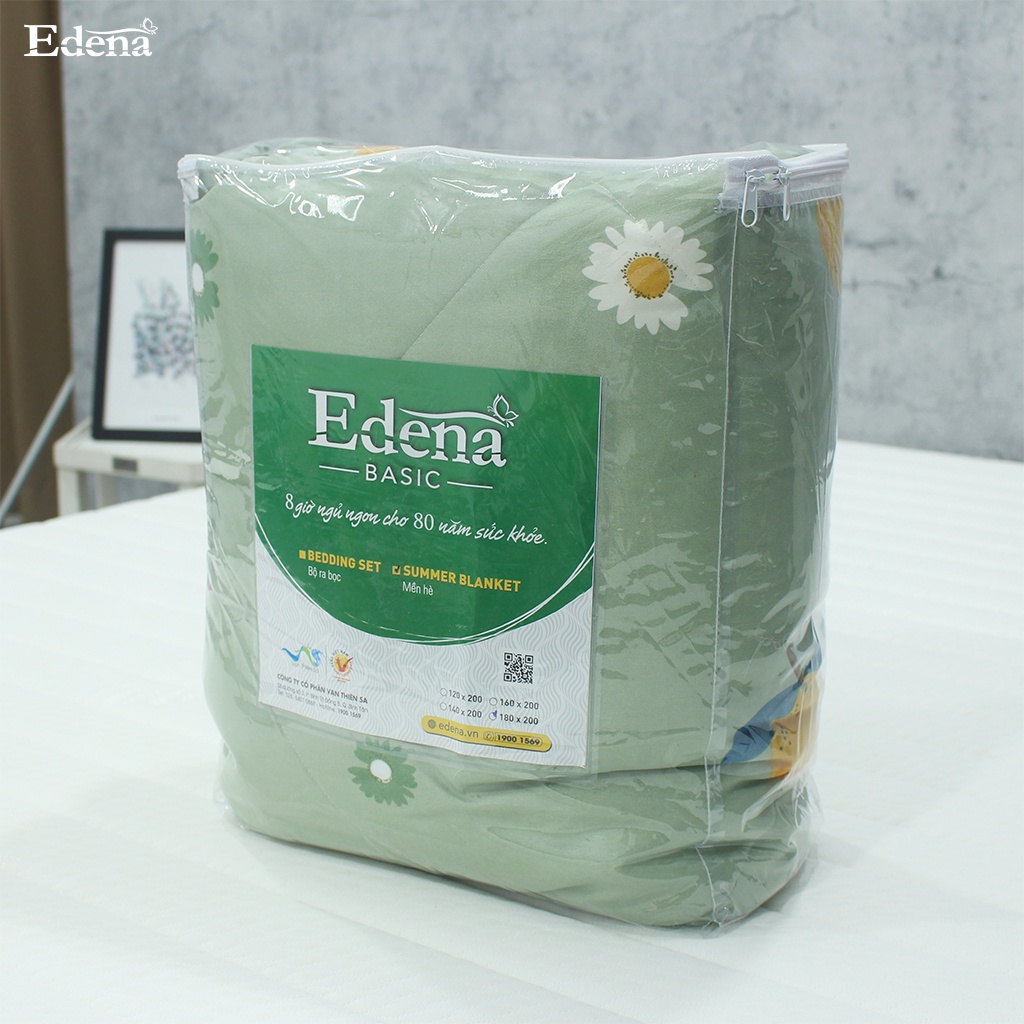 Chăn Hè- Mền Hè chần bông Edena Micro Silk cao cấp