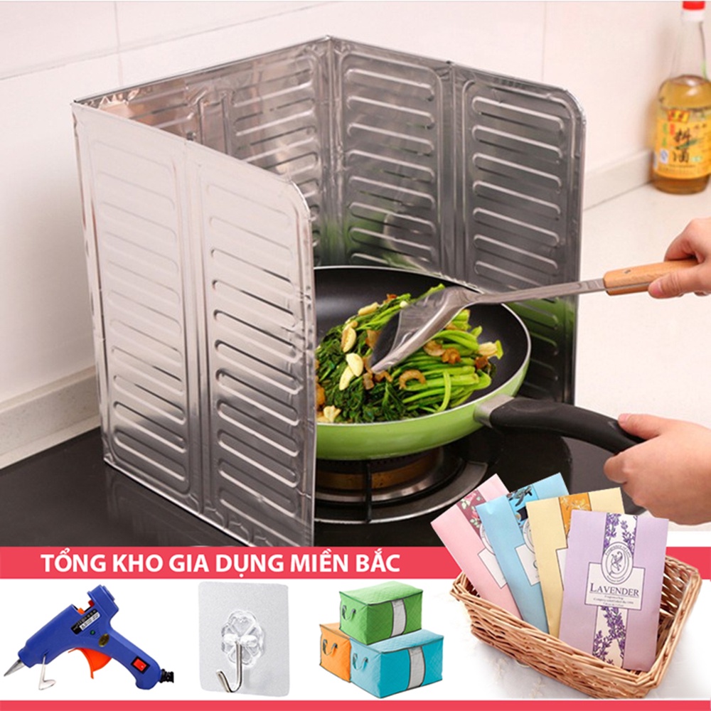 [Tặng 1 Khăn T2] Khung Nhôm Chống Bắn Dầu Mỡ - Tấm Chắn Bếp Ga Ngăn Chiên Rán Size 32.5*84Cm - Dễ Dàng Vệ Sinh Nhà Bếp