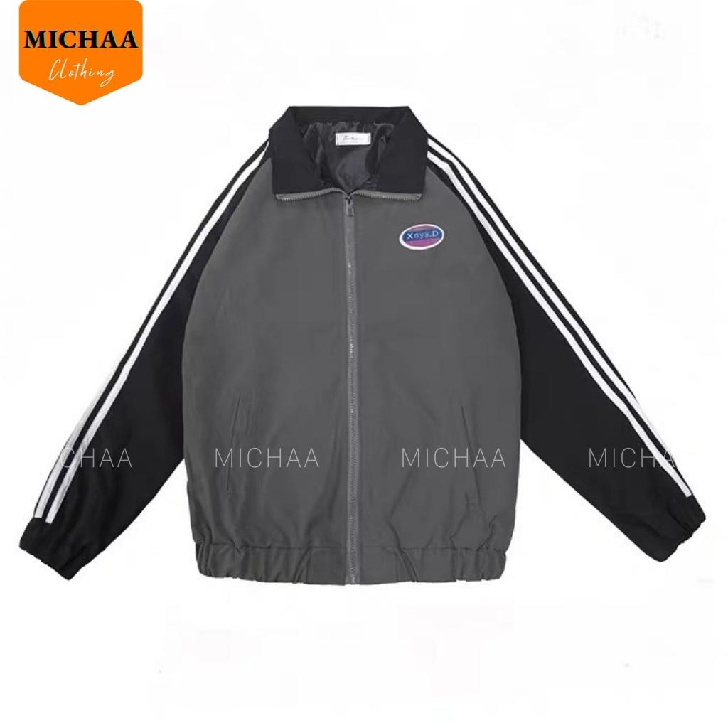 Áo Khoác Bomber Dù XYNX.D Nam Nữ Ulzzang Unisex Kiểu Bóng Chày Form Rộng 2 Lớp - MICHAA