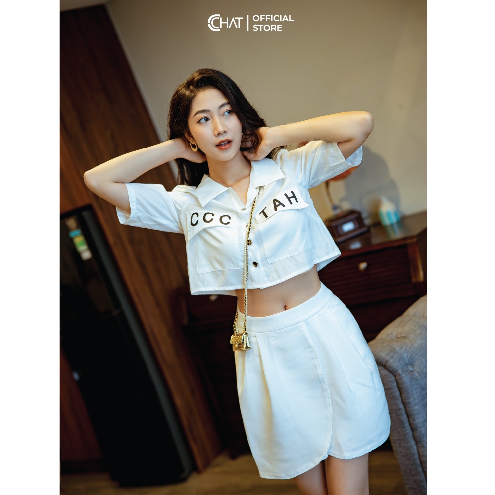 Quần short vạt chồng Cchat Clothes