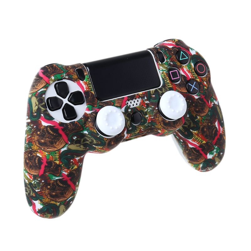 Set vỏ bọc silicon cho thân máy và cần điều khiển chơi game Sony PS4 nhiều kiểu tùy chọn cá tính