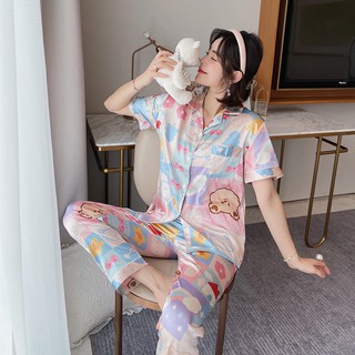 Đồ bộ Pyjama lụa, đồ bộ Pijama lụa nữ quần dài