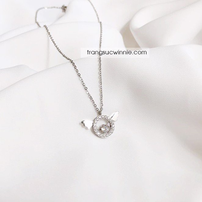 Dây chuyền nữ titan Angel bạc