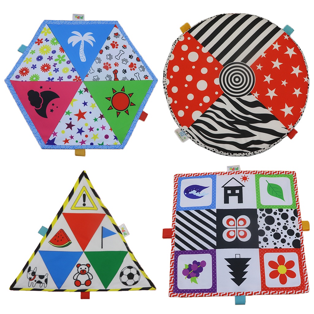 Tranh vải Tummy Time kích thích thị giác PiPoVietnam cho bé từ sơ sinh