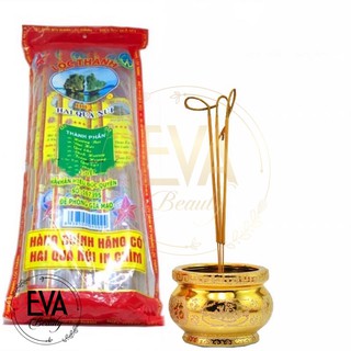 Gói 10 tép nhang trầm bắc cuộn tàn lộc thành hiệu hai quả núi 40 cm m3289
