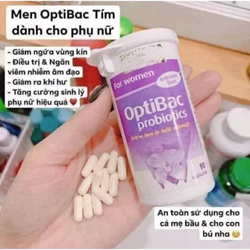 Made in Italy - Men vi sinh Optibac tím (Optibac For Women) 90 viên chuẩn UK