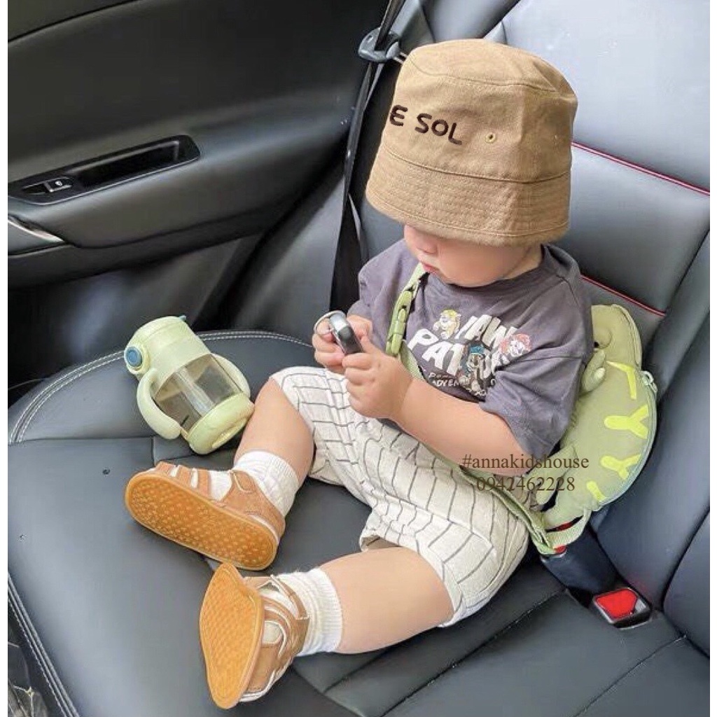 Mũ bucket thêu tên bé phong cách Hàn Quốc đáng yêu - MUP 155