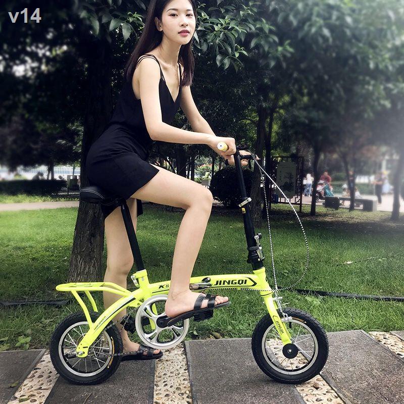 Xe đạp gấp mini 12/16 inch dành cho nam và nữ người lớn bánh nhỏ trẻ em học sinh hạng nhẹ tốc độ đơn