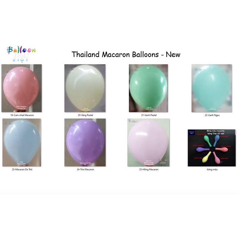 Bóng tròn cỡ 36&quot; 90cm màu pastel macaron hàng thái lan