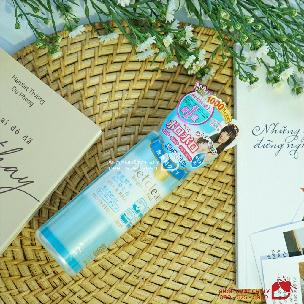 Tẩy tế bào chết lành tính Detclear Bright & Peel 180ml Nhật