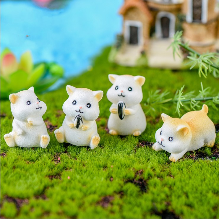 Mô hình chuột Hamster dễ thương trang trí tiểu cảnh, thủy sinh, DIY