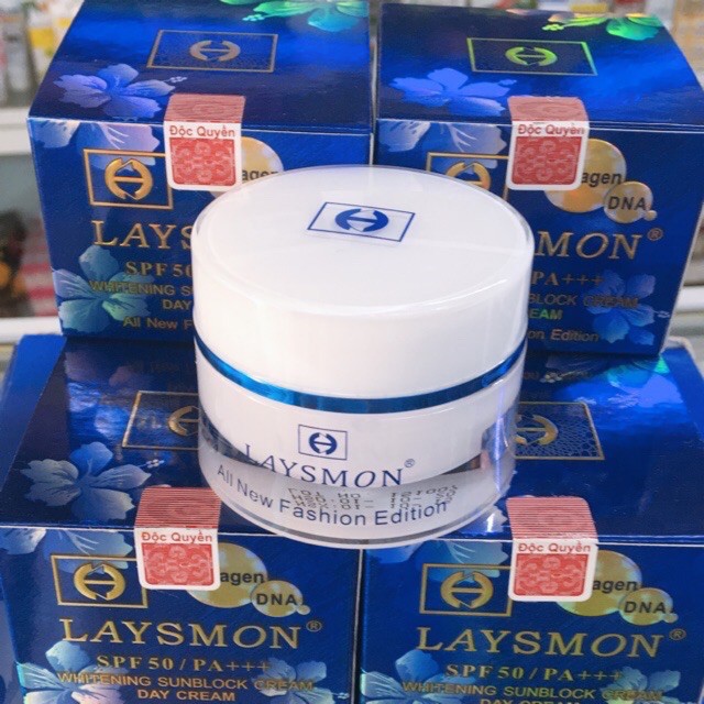 Kem Laysmon dưỡng trắng da ban ngày SPF50