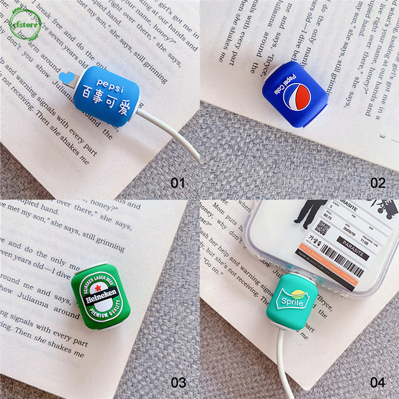 Bộ Phụ Kiện Bảo Vệ Dây Cáp Chống Gãy Hình Động Vật Dễ Thương