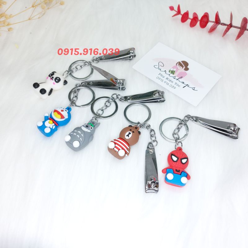 Cắt móng tay kèm móc khóa cao su