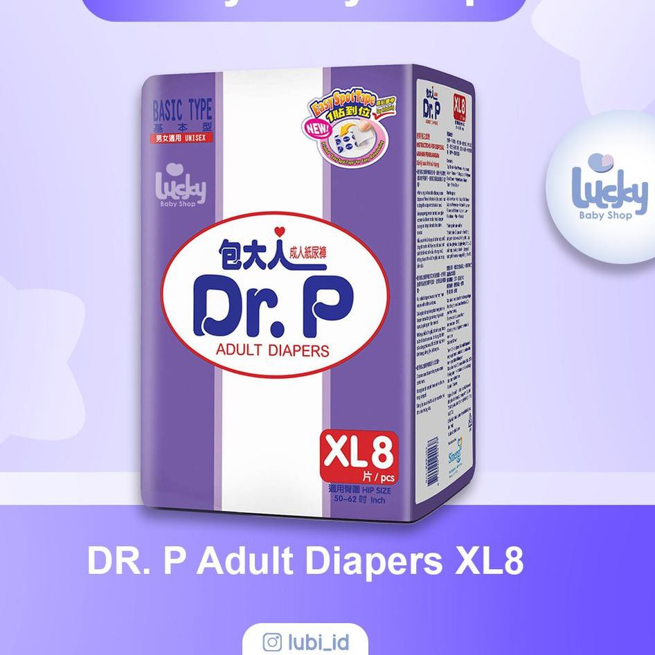 (Giảm Giá) Bộ con quay đồ chơi DR.P ADULT DIAPERS BASIC SIZE XL 8