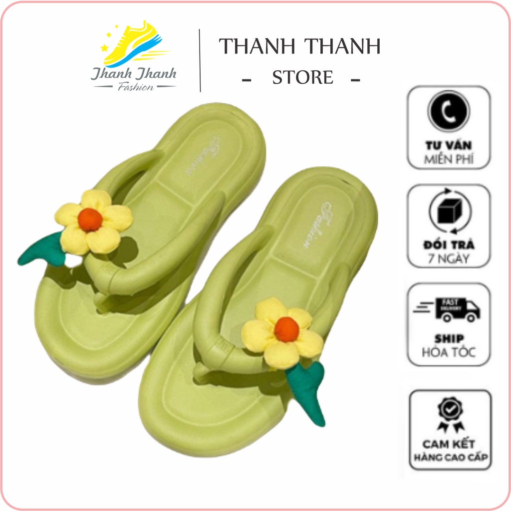 dép kẹp nhựa dẻo đi lên chân cực xinh cho chị em