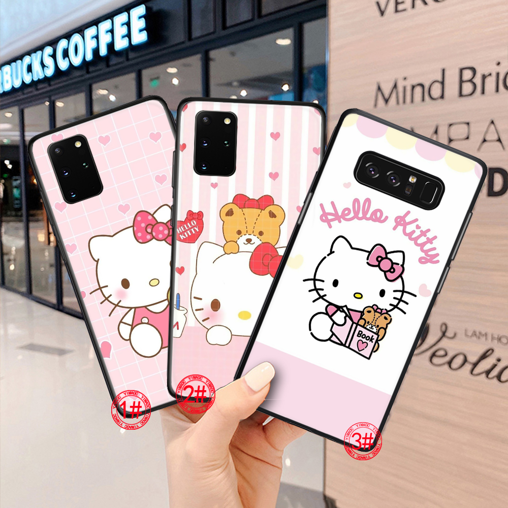 Ốp điện thoại mềm in hình vẽ Hello Kitty dễ thương 73U dành cho Samsung S7 Edge S8 S9 S10 Plus Plus S10E