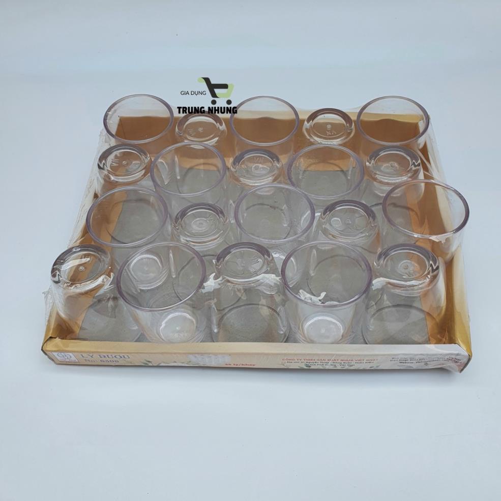 Chén uống rượu, ly rượu nhựa Việt Nhật (set 10 chiếc)