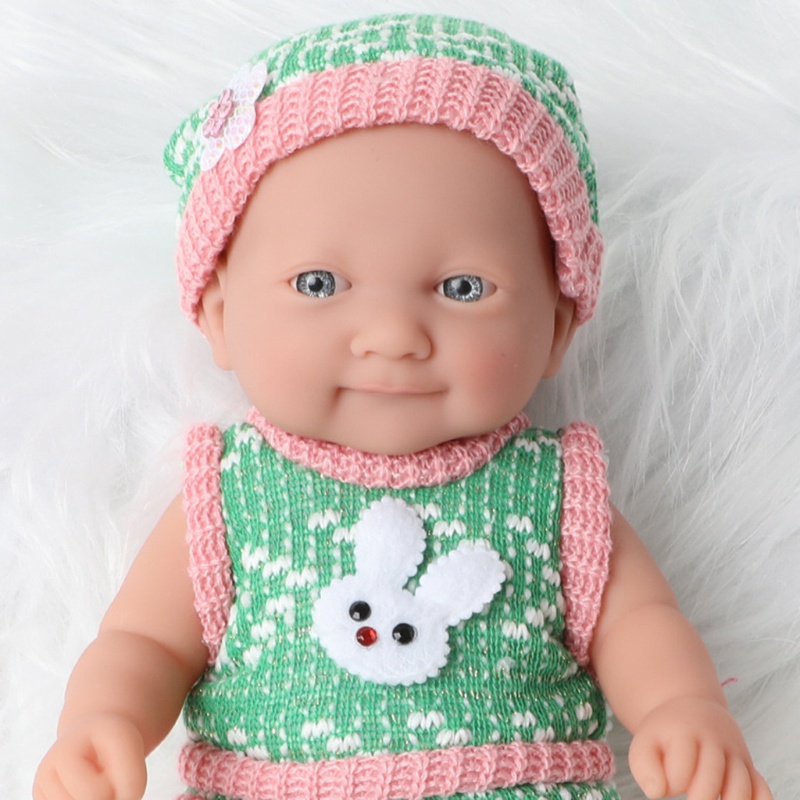 Búp Bê Sơ Sinh Mini 14 inch Mắt Mở Sống Động Kèm Bộ Đồ Dễ Thương