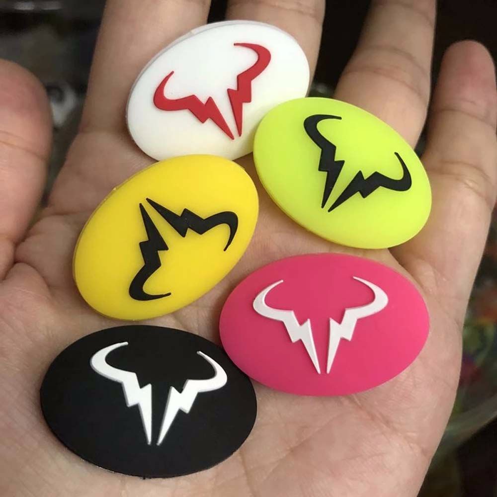Phụ kiện silicon gắn vợt tennis giảm chấn chống rung lắc chống sốc họa tiết hoạt hình nhiều màu sắc