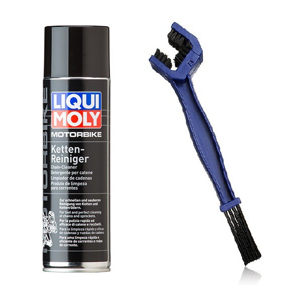 Combo Liqui Moly Motor Bike Chain Cleaner 500ml &amp; Cây Chà Sên