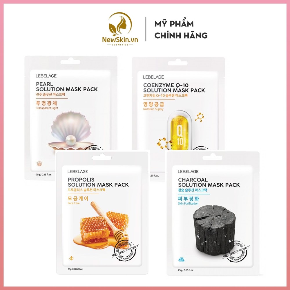 Mặt nạ dưỡng da, cấp ẩm Lebelage Solution Mask Pack 25g